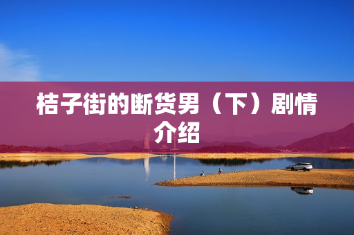 桔子街的断货男（下）剧情介绍