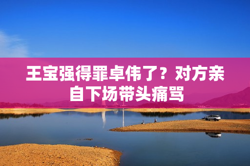 王宝强得罪卓伟了？对方亲自下场带头痛骂