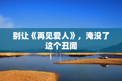 别让《再见爱人》，淹没了这个丑闻