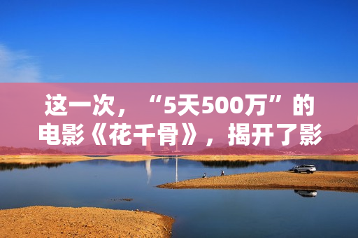 这一次，“5天500万”的电影《花千骨》，揭开了影视圈的遮羞布！