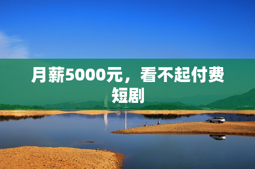 月薪5000元，看不起付费短剧