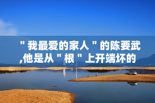 ＂我最爱的家人＂的陈要武,他是从＂根＂上开端坏的