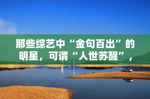 那些综艺中“金句百出”的明星，可谓“人世苏醒”，谁的发声最冷艳？