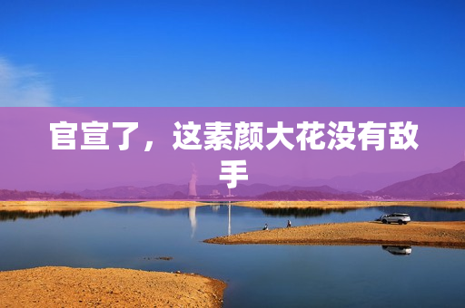 官宣了，这素颜大花没有敌手