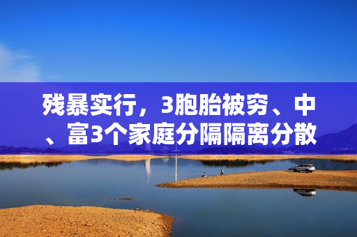 残暴实行，3胞胎被穷、中、富3个家庭分隔隔离分散领养，后来差距这么大？