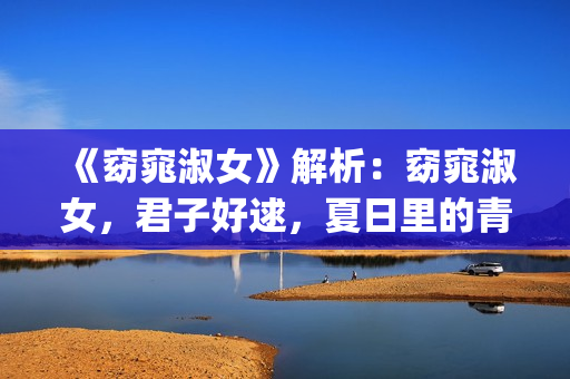 《窈窕淑女》解析：窈窕淑女，君子好逑，夏日里的青春活力(窈窕淑女讲解)