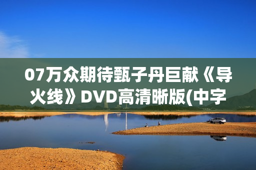 07万众期待甄子丹巨献《导火线》DVD高清晰版(中字)