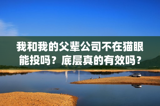 我和我的父辈公司不在猫眼能投吗？底层真的有效吗？份额真实吗？(我和我的父辈的原型是谁)