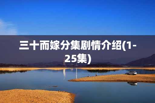 三十而嫁分集剧情介绍(1-25集)