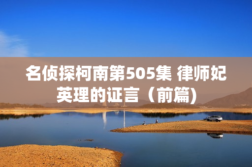 名侦探柯南第505集 律师妃英理的证言（前篇)