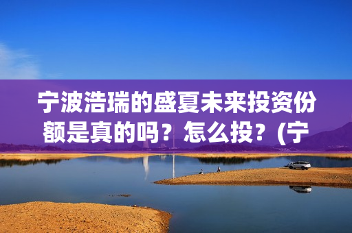 宁波浩瑞的盛夏未来投资份额是真的吗？怎么投？(宁波浩瑞的盛夏酒店)