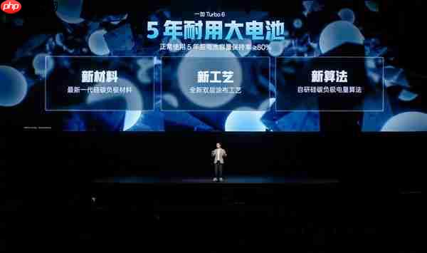 一加Turbo 6首发9000mAh电池:引领Turbo手机进入超巨量电池时代