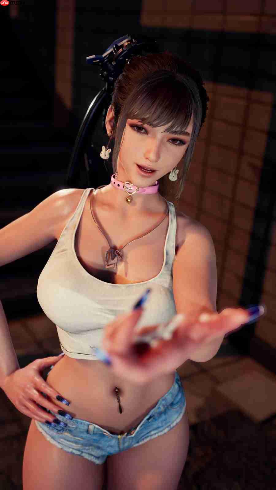 粉色连体服翘臀超性感!国外博主《剑星》伊芙新3D图