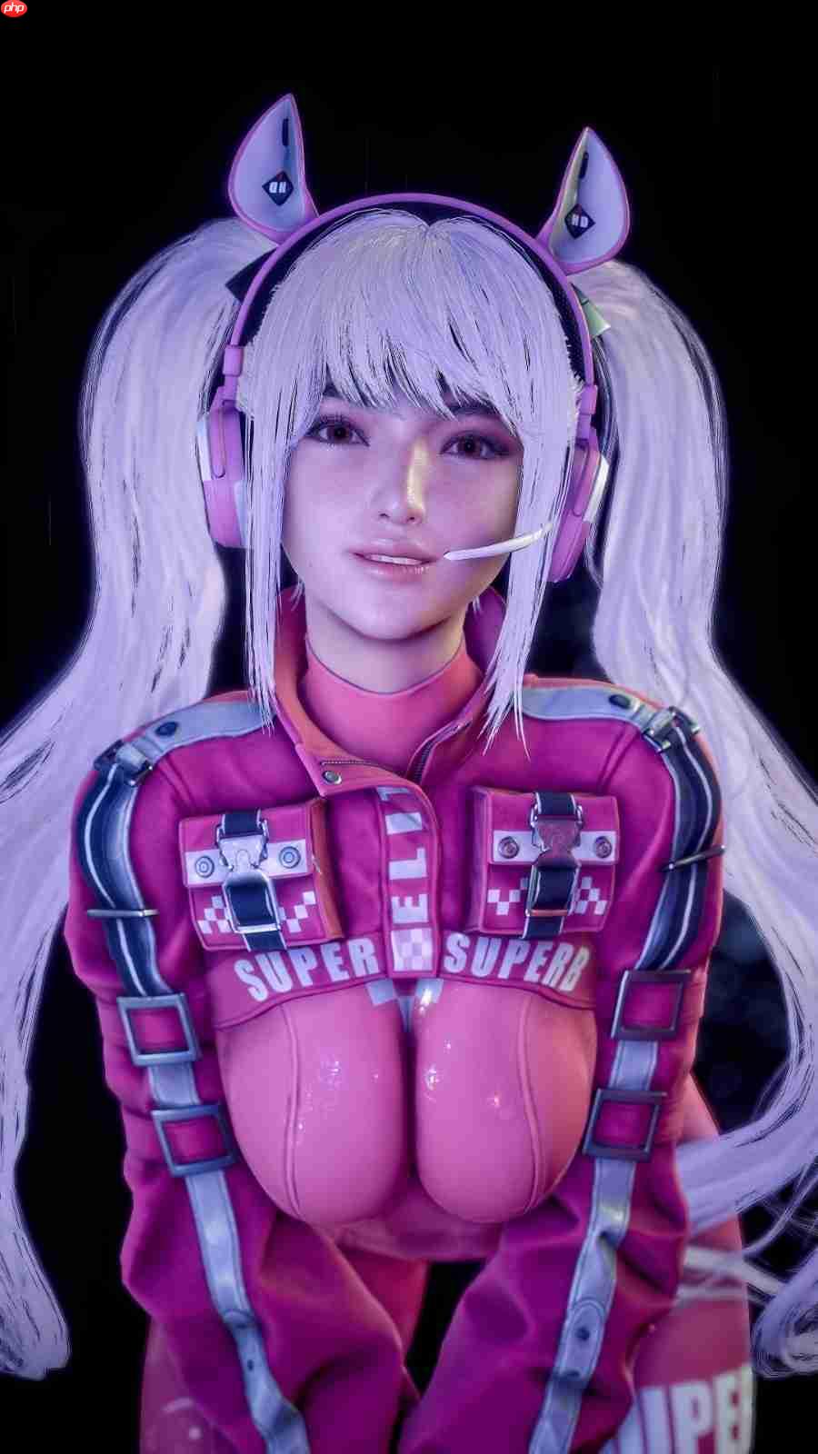 粉色连体服翘臀超性感!国外博主《剑星》伊芙新3D图