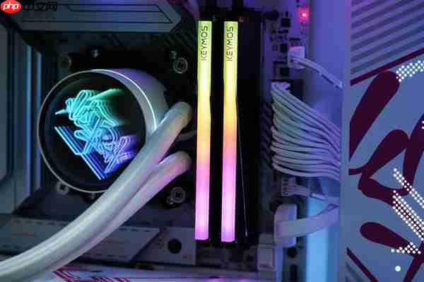 光影绚丽!KEYMOS科摩思赤霄白帝DDR5内存16GBx2 6000MHz图赏