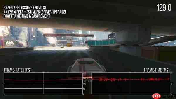 AMD FSR Redstone卡顿不是错觉！实测存在画面延迟、不稳定情况