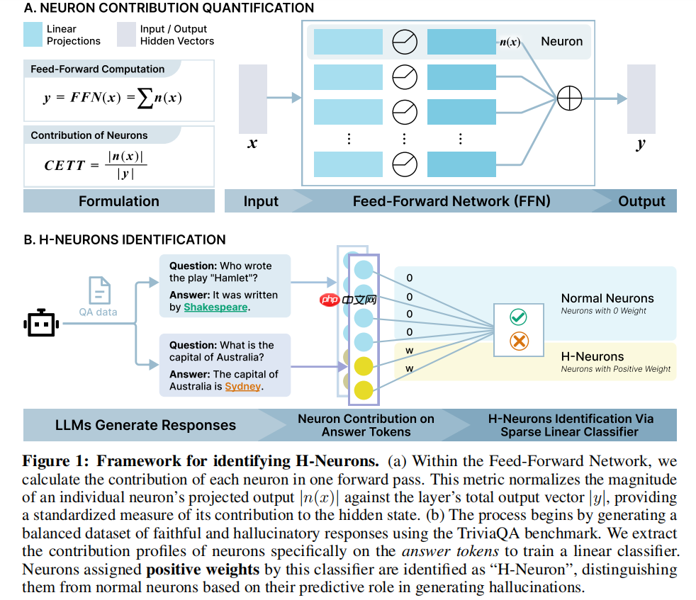 清华大学与 OpenBMB 提出“H-Neurons”:LLM 幻觉相关神经元的存在、作用及其起源