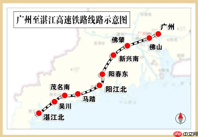 广州至湛江高铁 12 月 22 日建成通车,运行时间压缩 61 分钟