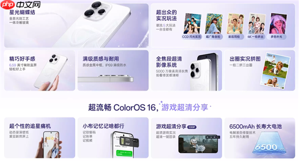 2899元起!OPPO Reno15c首销:IP69满级防水、五年长寿大电池