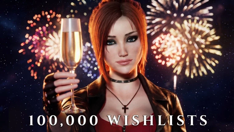 渔网袜美女恐怖游戏《阈限点》愿望单破十万!明年初试玩