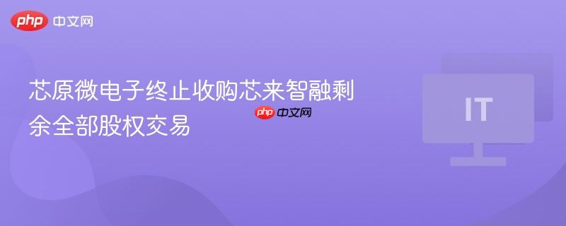 芯原微电子终止收购芯来智融剩余全部股权交易