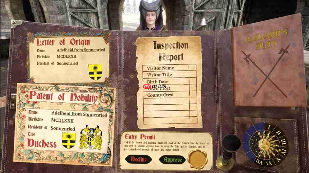 中世纪城堡守门人模拟游戏《门卫模拟器》公布