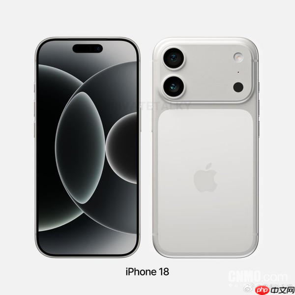 小米/iPhone 18设计前瞻:大矩形设计延续 仅限Pro?