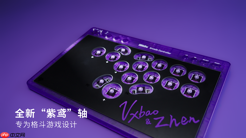 冠军之选,八位堂天刃星街机控制器紫透双签版重磅上市