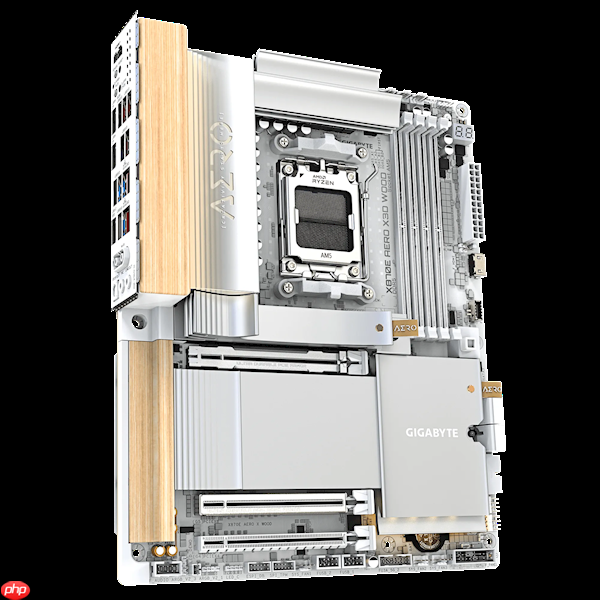 技嘉X870E AERO X3D WOOD主板用上木头、皮革:精美如艺术品