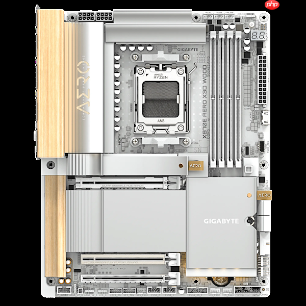 技嘉X870E AERO X3D WOOD主板用上木头、皮革:精美如艺术品