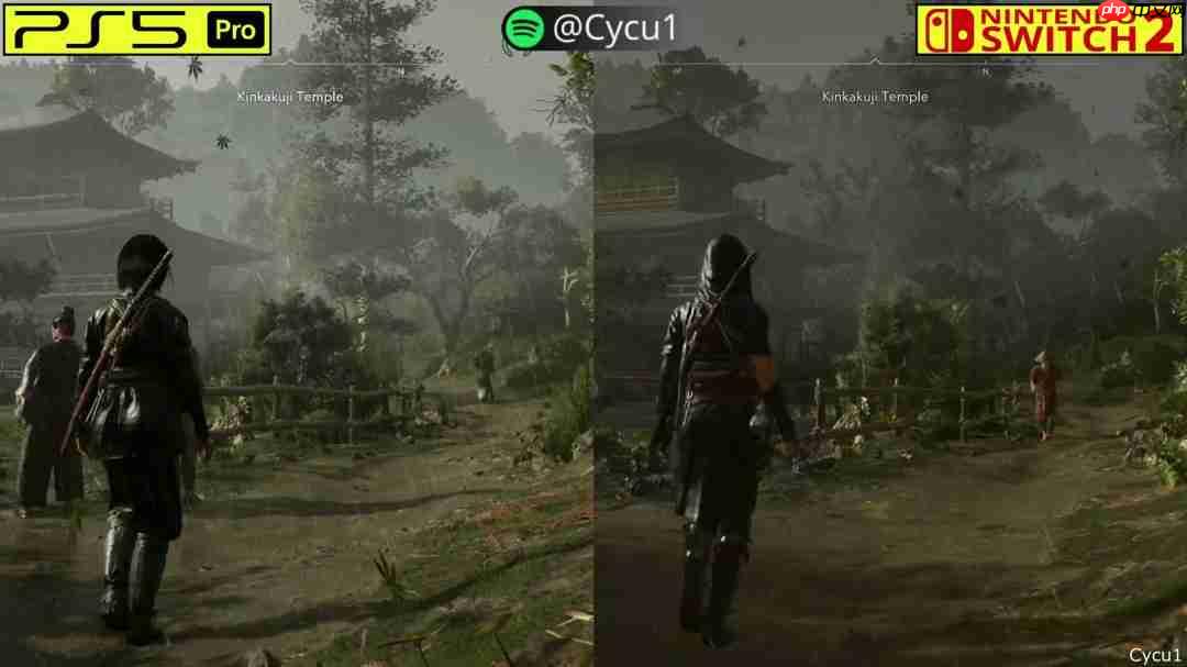 《刺客信条:影》PS5 Pro和Switch 2画面对比