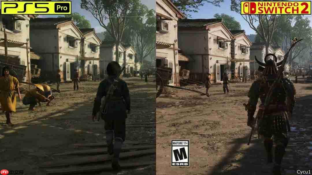 《刺客信条:影》PS5 Pro和Switch 2画面对比