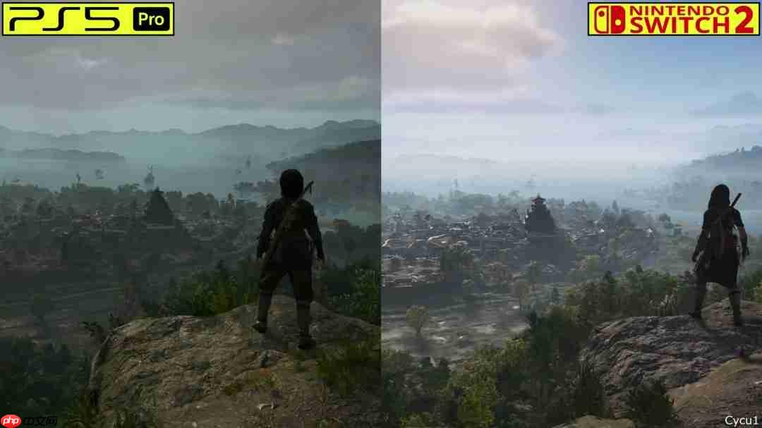 《刺客信条:影》PS5 Pro和Switch 2画面对比