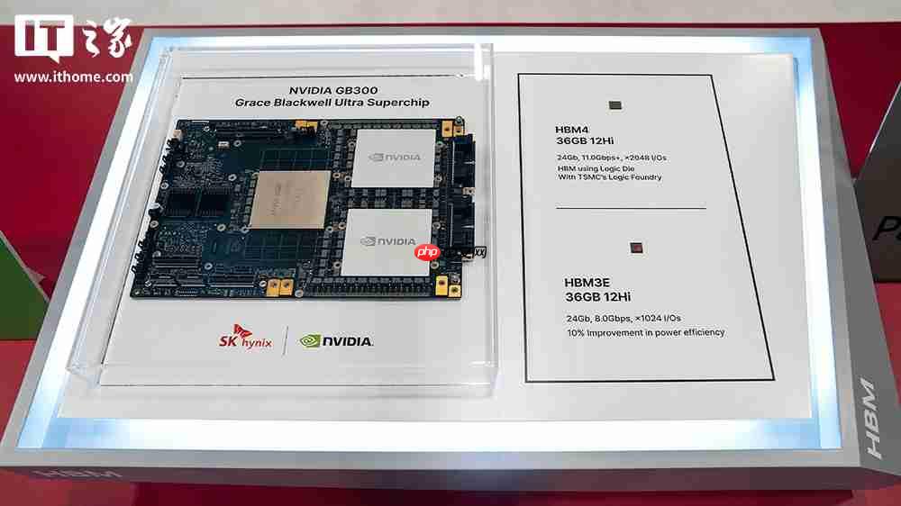 全球首款:SK 海力士展示 12 层堆叠 HBM4 内存