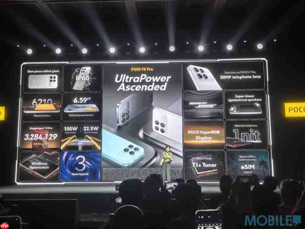 5 千唔有找 S8 Elite Gen 5,POCO F8 系列正式发表!