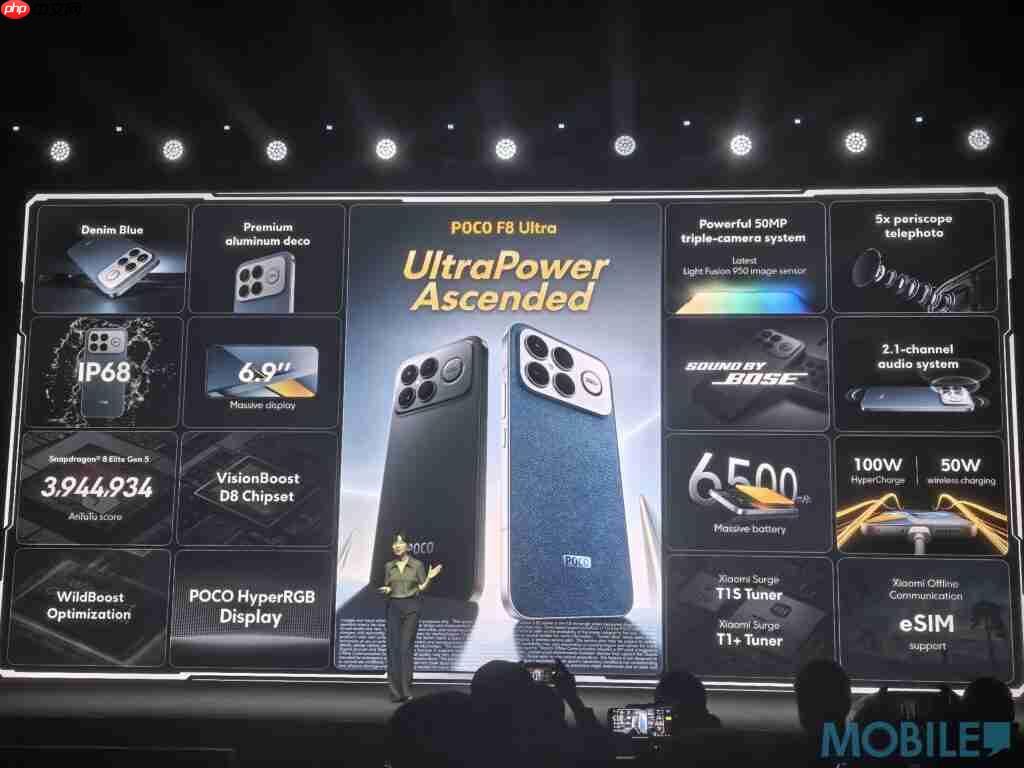 5 千唔有找 S8 Elite Gen 5,POCO F8 系列正式发表!