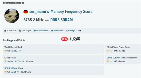 DDR5-14000不是梦!全新超频世界记录达成13530MT/s