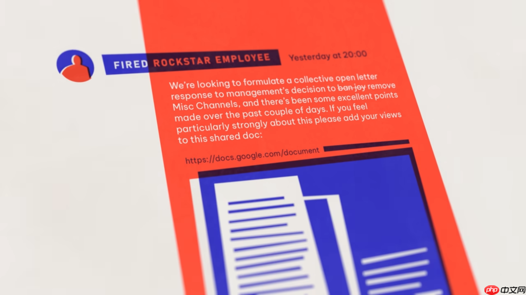 R星解雇34名员工内部消息曝光! 仅因讨论工作政策