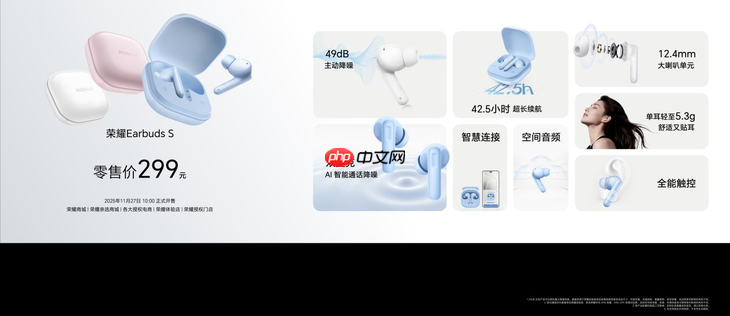 荣耀耳夹耳机2 Pro正式发布 国补到手价466.65元