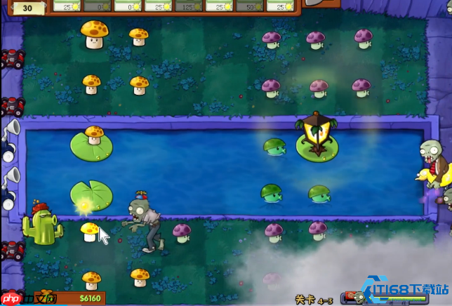 植物大战僵尸冒险模式第43关通关攻略:巧妙布局化解机枪僵尸狂潮