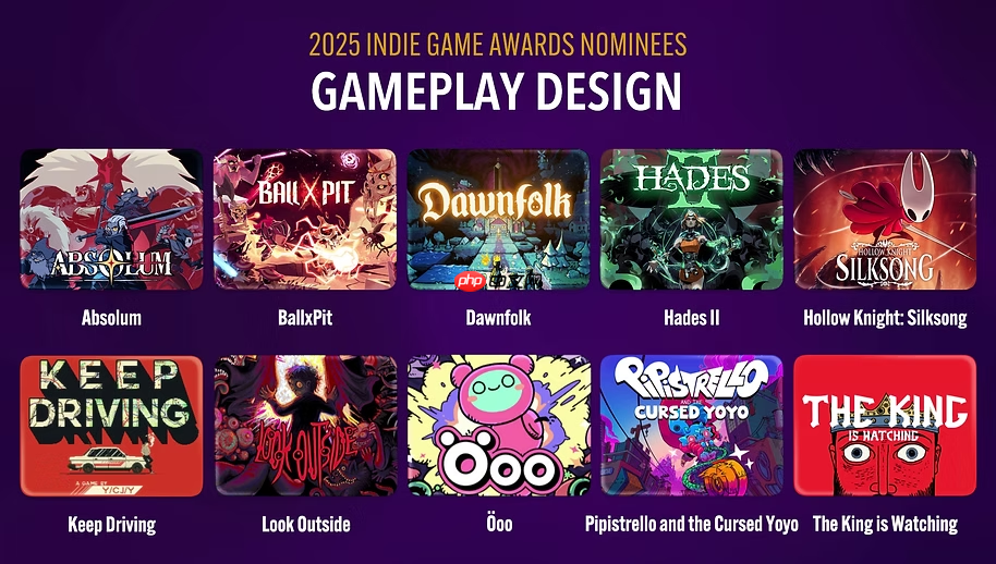 2025独立游戏大奖年度名单公布！新加入“LGBT”奖
