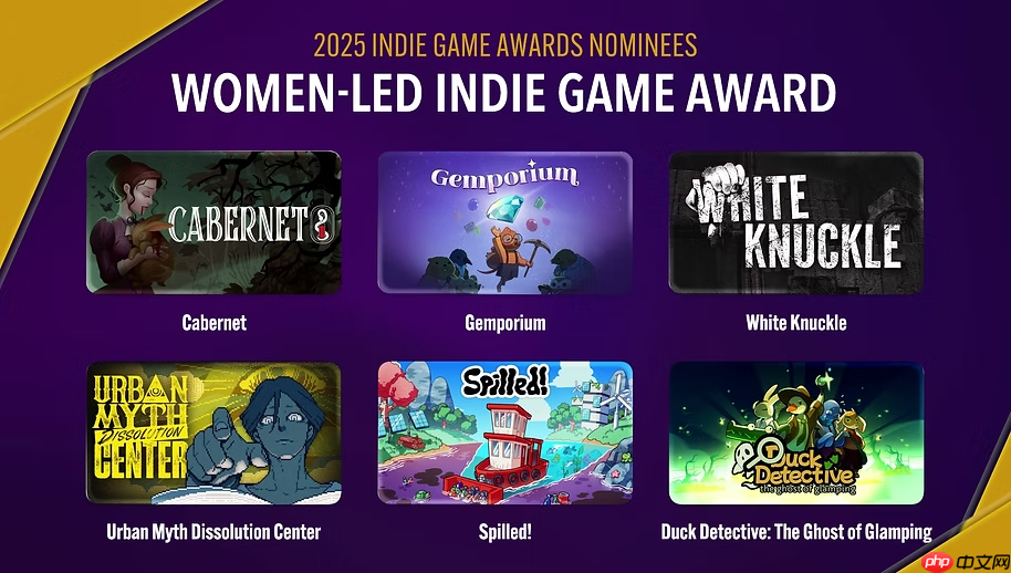 2025独立游戏大奖年度名单公布！新加入“LGBT”奖