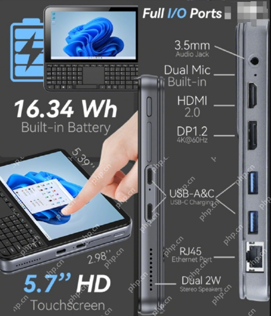 OmniOne 迷你电脑启动众筹：集成键盘与触控板、5.7 英寸触摸屏，并搭载英特尔 N150 处理器 - php中文网