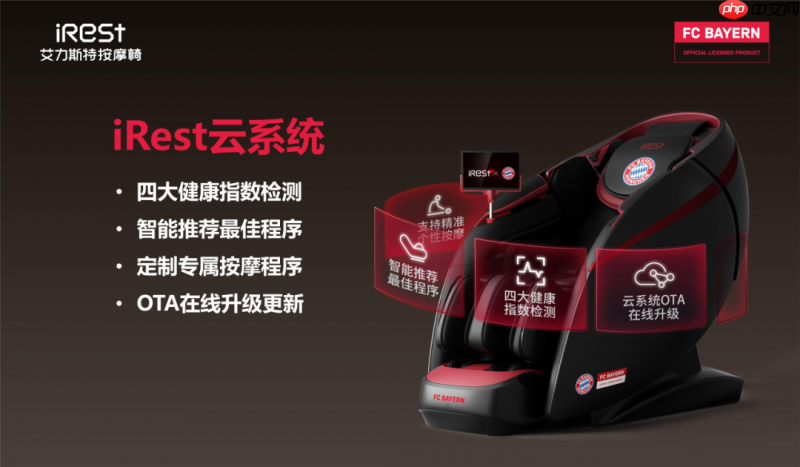 iRest艾力斯特x拜仁慕尼黑,官方授权按摩椅重磅亮相!