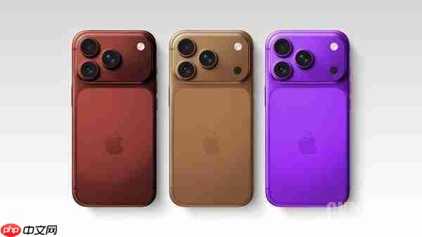 咖啡色/紫色/酒红?传苹果正测试iPhone 18 Pro三款配色