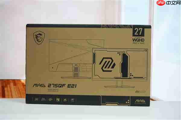 2K/210Hz仅739元!微星MAG 275QF E21显示器图赏