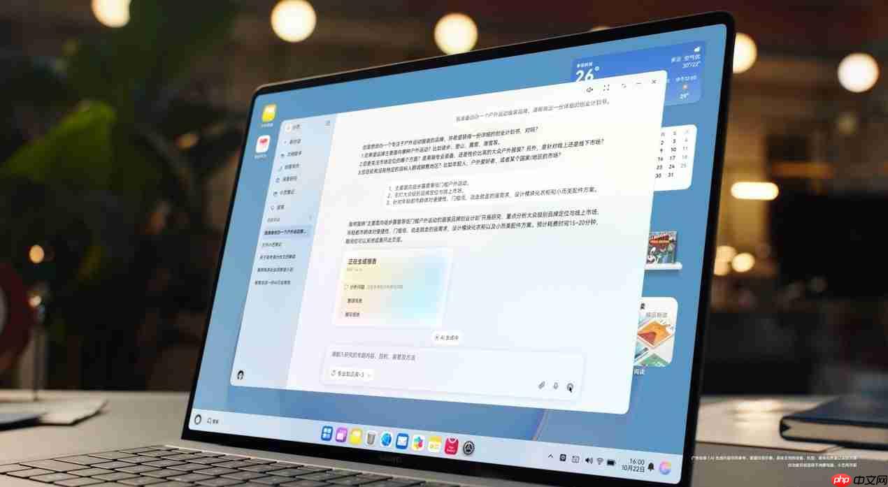 HarmonyOS6小艺再进化!一句话P图、专业报告全搞定