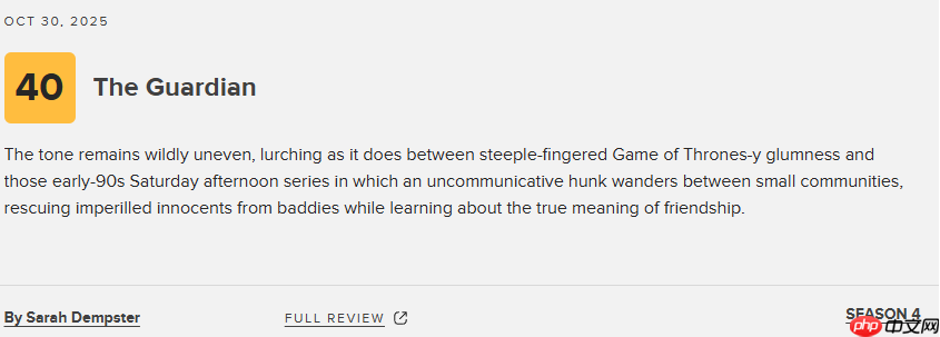 《猎魔人》第四季M站均分60分:剧集基调极度失衡!