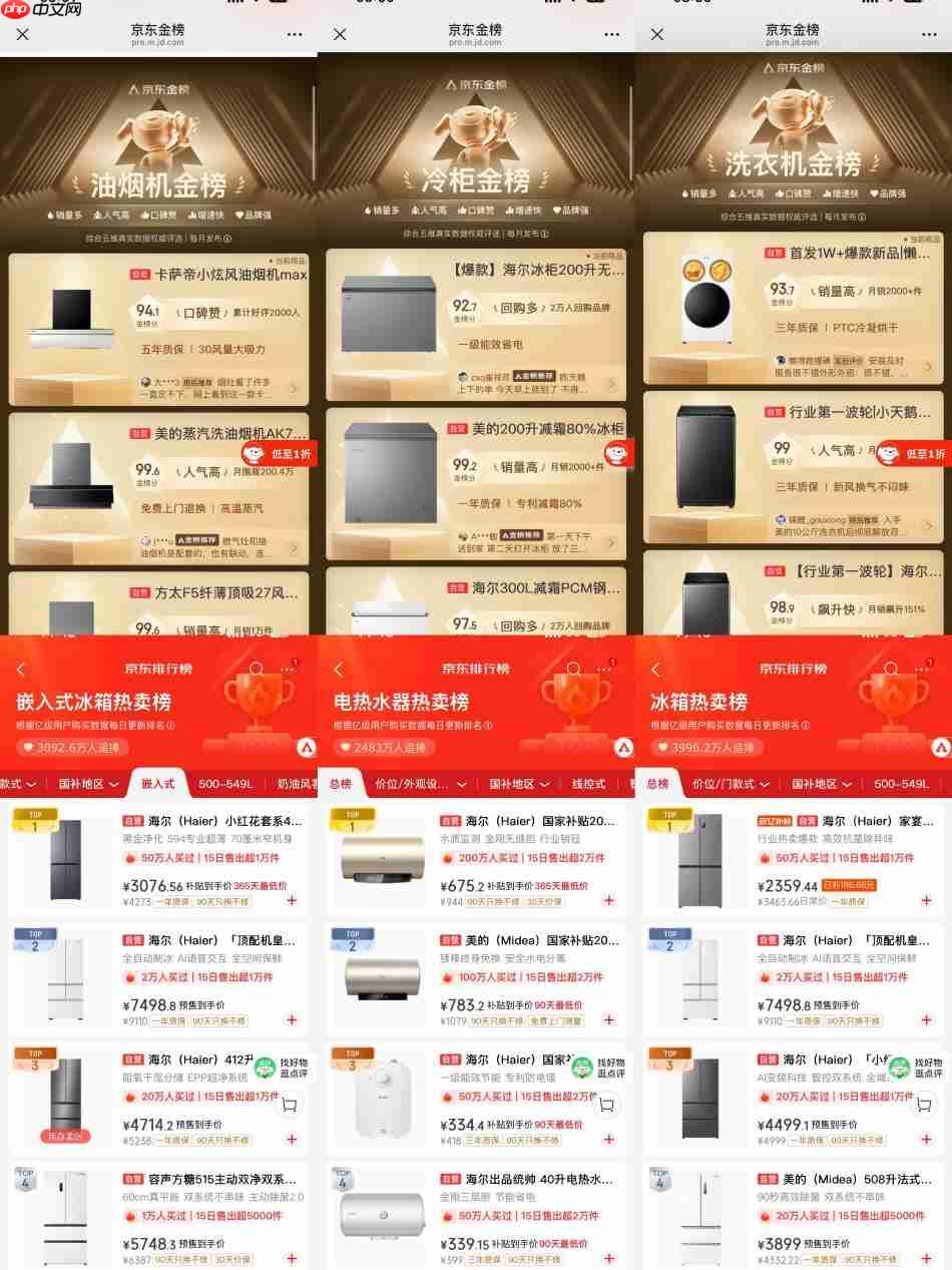 双·11家电还没选好?跟着京东榜单买,闭眼入不踩雷