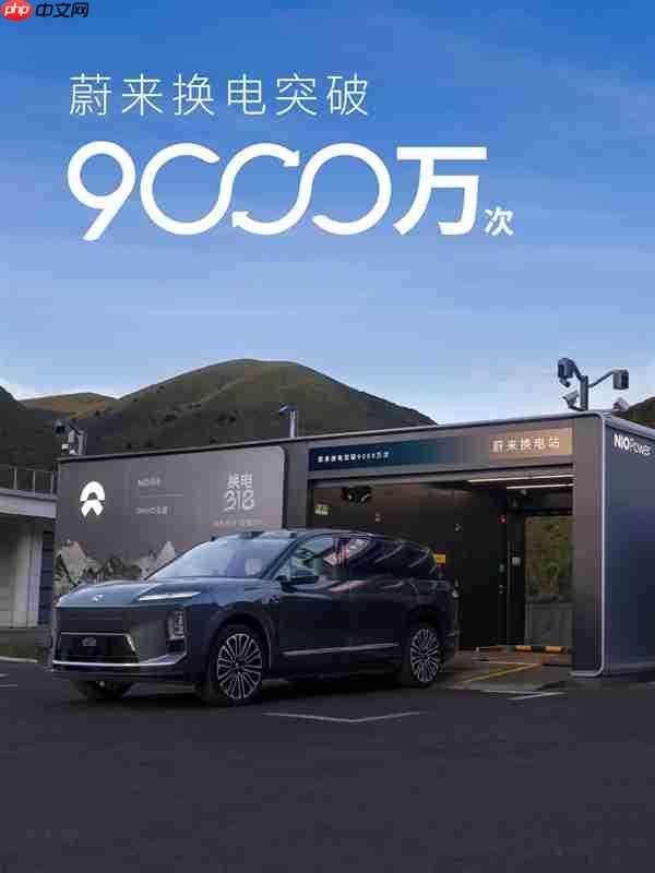 1亿次指日可待！蔚来换电突破9000万次：累计电量达47.5亿度